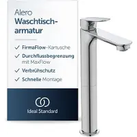 Ideal standard Alero wastafelkraan, uitloophoogte 240 mm – Chroom