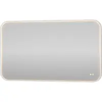 Proline Lorenzo Spiegel Rond LED Kader 120x4x70 cm Mat Wit