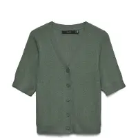 Vero Moda Gebreid vest 'VMNEWLEX' groen