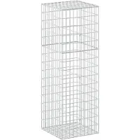 vidaXL - Gabion - met - 5 - mm - Draad - en - 5x10 - cm - Gaas - 50x50x150 - cm