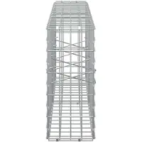 vidaXL - Gabion - met - 5 - mm - Draad - en - 5x10 - cm - Gaas - 200x20x50 - cm