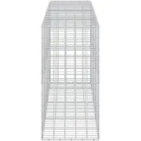 vidaXL - Gabion - met - 5 - mm - Draad - en - 10x10 - cm - Gaas - 350x50x100 - cm