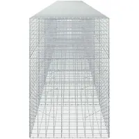vidaXL - Gabion - met - 3,5 - mm - Draad - en - 5x10 - cm - Mesh - 750x100x150 - cm