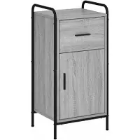 vidaXL Dressoir Grijs Sonoma 97 x 33 x 81 cm Bewerkt hout