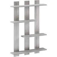 vidaXL Wandplank Grijs Sonoma 61 x 13,5 x 88 cm Bewerkt hout