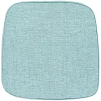 Unique living - Wickerstoel kussen Senna outdoor - Light Blue - 46x47x4cm