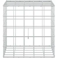 vidaXL - Gabion - met - 5 - mm - Draad - en - 10x10 - cm - Gaas - 50x50x50 - cm