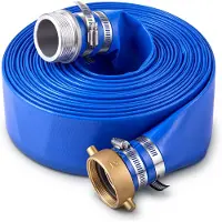 Vevor Terugspoelslang 2 inch NPT 15,24 m platte PVC-slang voor zwembadpompen