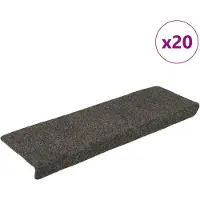vidaXL Trapmatten Zelfklevend 20 stuks 65x21x4 cm Antraciet