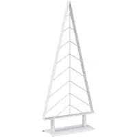 vidaXL Metalen kerstboom met standaard KUOPIO 125 cm Staal Wit