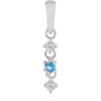 Cavill Haüyn zilveren hanger, Duitsland 0,122 ct