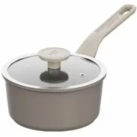 Berghoff LEO Steelpan met deksel antikleef Dune - Ø 18cm - Beige - PFAS-vrij