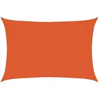vidaXL Zonnezeil 160 g/m² 3x4 m HDPE oranje