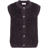 JDY Gebreid vest aubergine