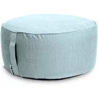 Unique living - Opblaasbare poef Senna - Light Blue - 55x55x25cm