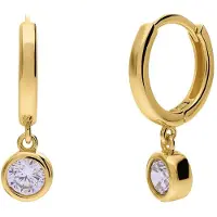 Lucardi Oorbellen 'Statement' goud / transparant