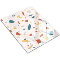 Wallfluent Glazen Snijplanken - Decoratieve Steen Snijplanken Glas - 30 cm x 40 cm - Romig Snijplanken van Glas - Glazen Snijplank - Glazen Snijplank Voor Keuken - Antislip Glazen Snijplank