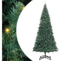 vidaXL Kunstmatige Voorverlichte Kerstboom met Ballenset Groen 500 cm