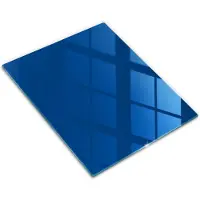 Wallfluent Glazen Snijplanken - Blauw Snijplanken Glas - 30 cm x 40 cm - Blauw Snijplanken van Glas - Glazen Keukenplank - Glazen Snijplank Voor Keuken - Antislip Glazen Snijplank