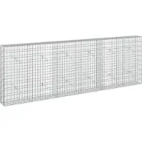 vidaXL - Gabion - met - 5 - mm - Draad - en - 5x10 - cm - Gaas - 300x20x100 - cm