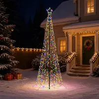 vidaXL - Spiraalvormige - led-kerstboom - met - grondpen - EKENAS - 250 - cm