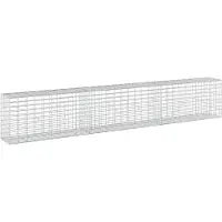 vidaXL - Gabion - met - 5 - mm - Draad - en - 5x10 - cm - Gaas - 300x30x50 - cm