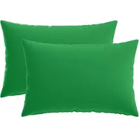 vidaXL Kussen met kussen HEERLEN 2 st Groen Polyester