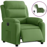 vidaXL Fauteuil elektrisch verstelbaar fluweel lichtgroen