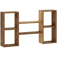 vidaXL Wandplank Oud hout 102 x 17 x 59 cm Bewerkt hout