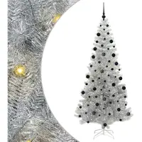 vidaXL Kerstboom Zilver 210 cm PET