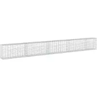 vidaXL - Gabion - met - 5 - mm - Draad - en - 5x10 - cm - Gaas - 450x30x50 - cm