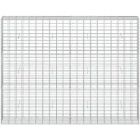 vidaXL - Gabion - met - 5 - mm - Draad - en - 5x10 - cm - Gaas - 200x30x150 - cm