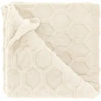 Unique living plaid thor dove white 150x200cm