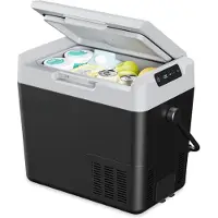 Kavo Koelbox - 19L Capaciteit - Koelbox Elektrisch - Elektrische Koelbox - Zwart/Grijs - 36cm x 55cm x 47cm