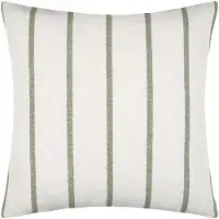 Stof - Sierkussen - Decoratieve kussen in strepen TROPE, katoen, 50 x 50 cm - groen