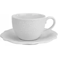 Duo Set van 2 Alice Porseleinen Kopjes (210 ml) met Schoteltjes