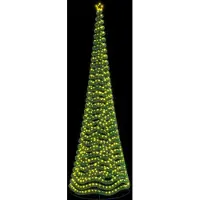 vidaXL Led-tinselkerstboom met voet EKENAS 500 cm 868 LED's Warmwit