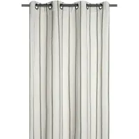 Stof - Katoenen gordijn met strepen TROPE, 135 x 260 cm - groen