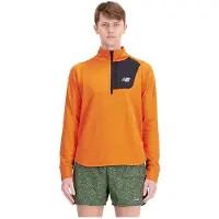 New Balance Heat Grid HZ - Heren Half-Zip Top - Zwart - M