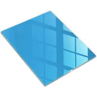 Wallfluent Glazen Snijplanken - Lichtblauw Snijplanken Glas - 30 cm x 40 cm - Lichtblauw Snijplanken van Glas - Glazen Hakplank - Snijplank van Glas met Print - Antislip Keuken Snijplank Glas