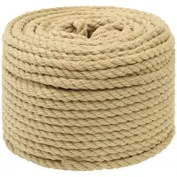vidaXL Multifunctioneel touw 8 mm 25 m Naturel PP