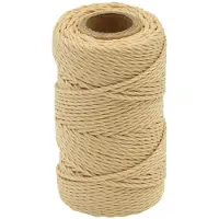 vidaXL Multifunctioneel touw 2 mm 50 m Naturel PP 27 kg Max. belasting
