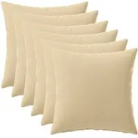 vidaXL Kussen met kussen HEERLEN 6 st Beige Polyester