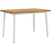 vidaXL Eettafel met levendige rand 120 x 80 x 75 cm