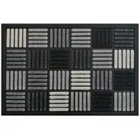 Oxide Rubberen Deurmat Buiten 45x75cm - Schoonloopmat met Schoonmaakpatroon