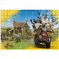 WORLD CASE Shaun het Schaap Puzzel - 252 Stukjes - Boerderij Thema