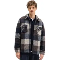 Butcher of Blue overshirt bruin geruit met borstzak