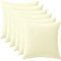 vidaXL Kussen met kussen HEERLEN 6 st Crèmekleurig Polyester