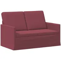vidaXL - 2-zitsbank - Wijnrood - 130 - x - 81 - x - 82 - cm - Stof