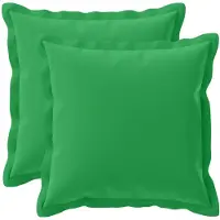 vidaXL Kussen met kussen HOUTEN 2 st Groen Polyester